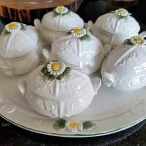 Vintage Pot de Creme set of 6